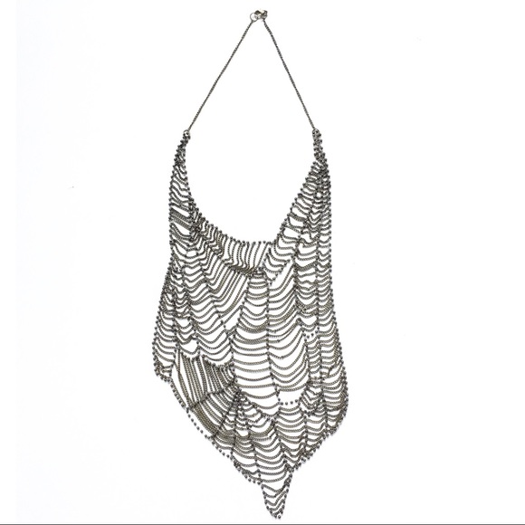Urban Outfitters Jewelry - Chain spiderweb statement necklace